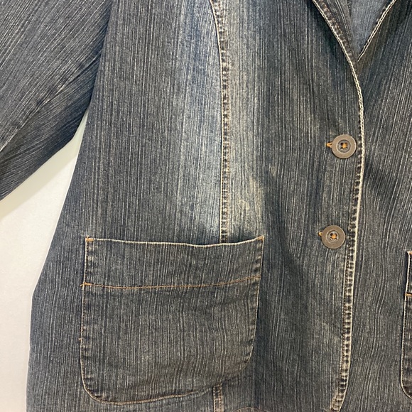 Woman - Vintage 90s Y2K Denim Jacket - Size 18 - Picture 3 of 7